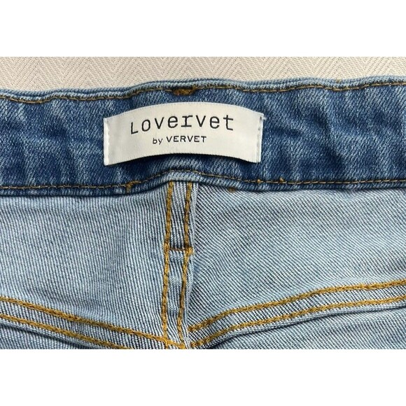 Lovervet By Vervet Y2K Wide Leg High Rise Jeans Womens Size 30/ 11 Denim Stretch - Picture 8 of 11